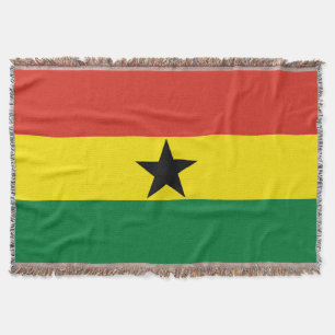 Ghana flag throw blanket
