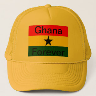 Ghana flag trucker hat