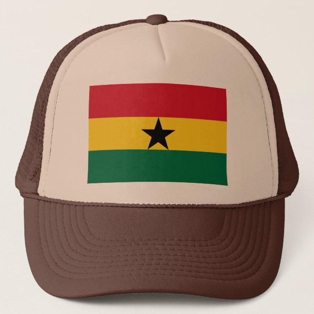 Ghana Flag Trucker Hat (Front)