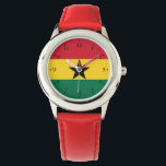 Ghana Flag Watch<br><div class="desc">Patriotic flag of Ghana.</div>