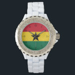 Ghana Flag Watch<br><div class="desc">Patriotic flag of Ghana.</div>