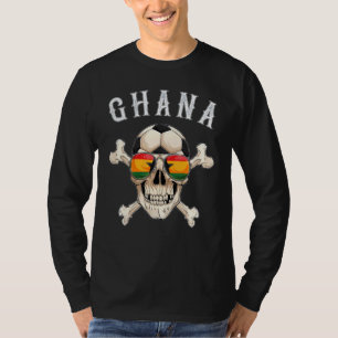 Ghana Football Pirates Head Ghanaian Fan T-Shirt