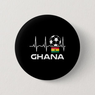 Ghana Footbyll Jersey Shirt Men Women Footbyll Gif 6 Cm Round Badge