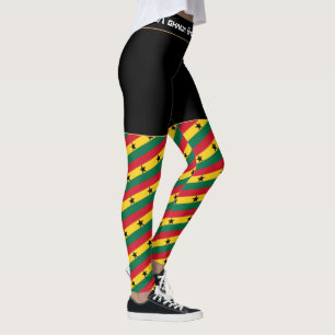 Ghana & Ghanaian Flag fashion, travel/sport fan Leggings