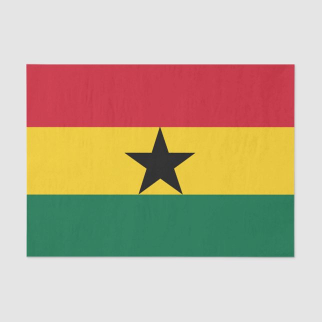 Ghana & Ghanaian Flag tissue paper /fashion (Front)