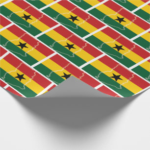 GHANA   Ghanaian Flag Wrapping Paper