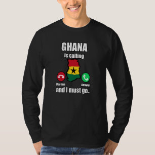 Ghana Ghanaian Heart Love Proud Melanin Flag Calli T-Shirt