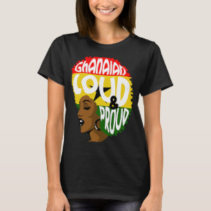 Ghana Ghanaian Heart Love Proud Melanin Flag Princ T-Shirt