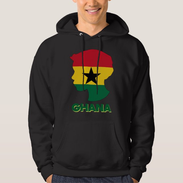 Ghana Ghanaian West Africa Proud Prince Boy Melani Hoodie (Front)