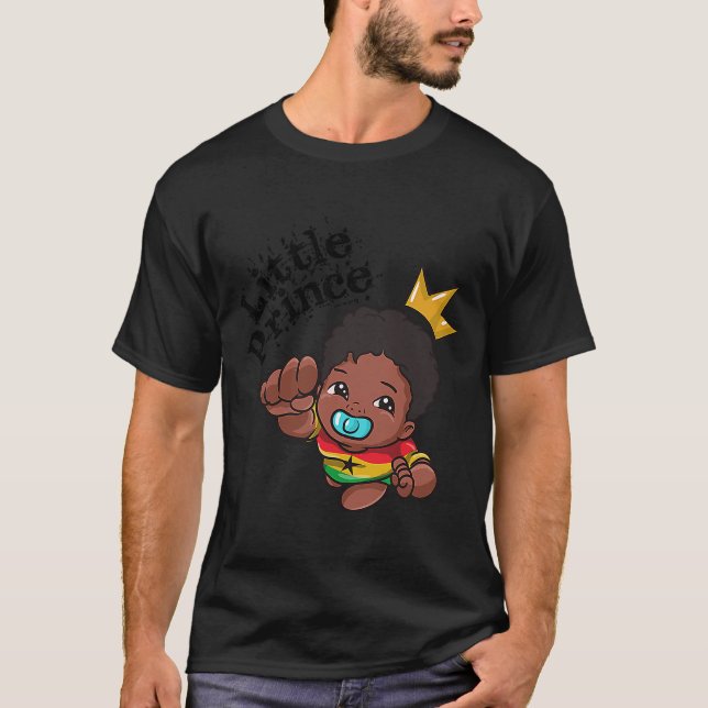 Ghana Ghanaian West Africa Proud Prince Boy Melani T-Shirt (Front)