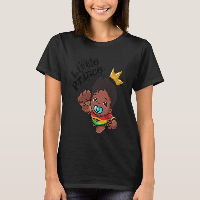 Ghana Ghanaian West Africa Proud Prince Boy Melani T-Shirt (Front)
