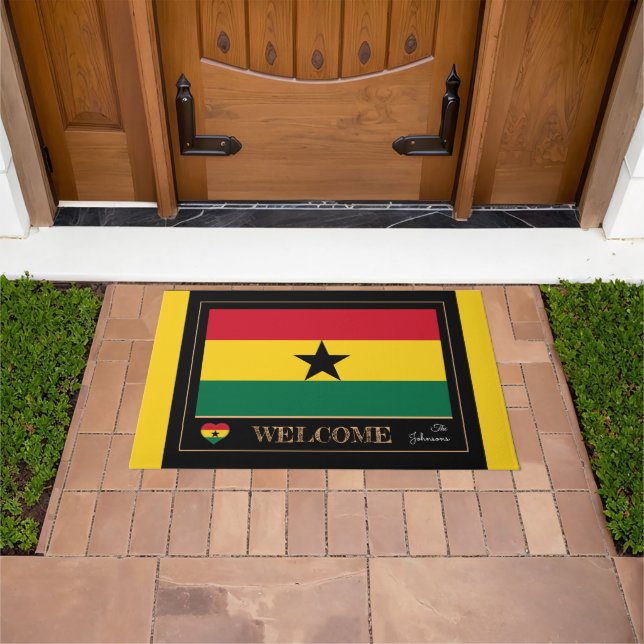 Ghana & Ghanian Flag house mats /sports Welcome (Outdoor)