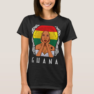 Ghana Girl Ghanaian Flag Merchandise T-Shirt