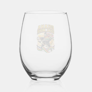 Ghana Goal Mode Skeleton Striker Nations Streetwea Stemless Wine Glass