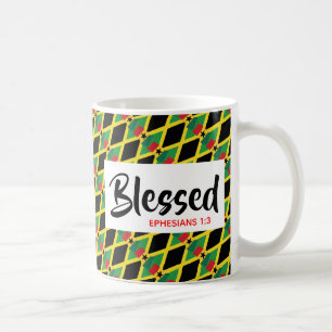 GHANA JAMAICA Blessed Dual Heritage Christian Coffee Mug