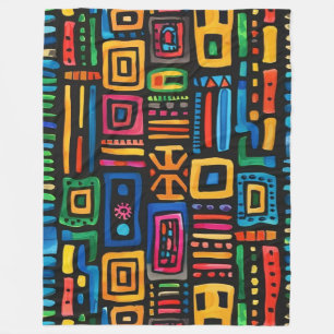 Ghana Kente Fleece Blanket