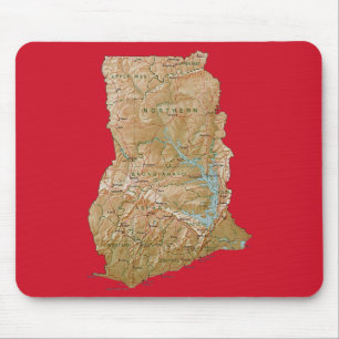 Ghana Map Mousepad