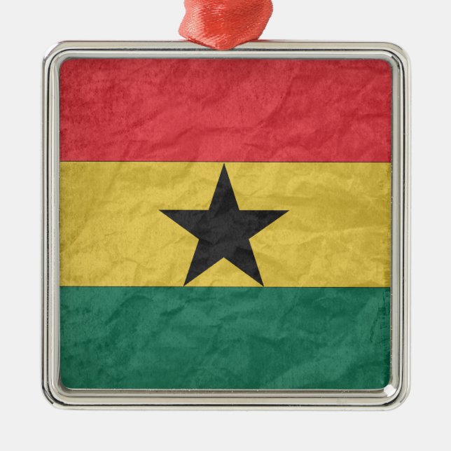 Ghana Metal Tree Decoration (Front)