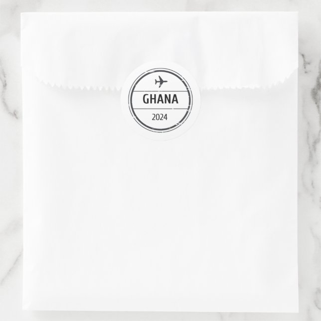 Ghana Passport Stamp Sticker (Bag)