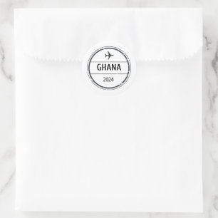Ghana Passport Stamp Sticker
