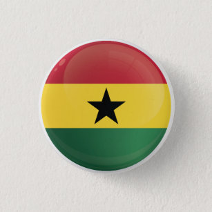 Ghana  Round Icon Flag  3 Cm Round Badge