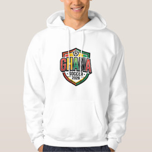 Ghana Soccer 2026 Soccer Bold Country Typography R Hoodie