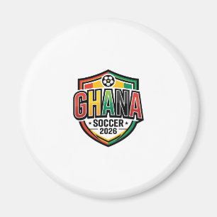 Ghana Soccer 2026 Soccer Bold Country Typography R Magnet