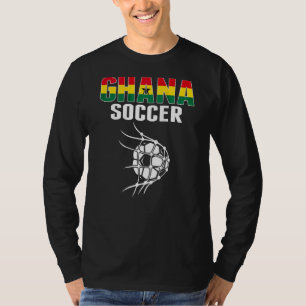Ghana Soccer Ball In Net Goal Ghanian Football S T-Shirt