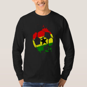 Ghana Soccer Graphic Ghana Flag Football Sports   T-Shirt
