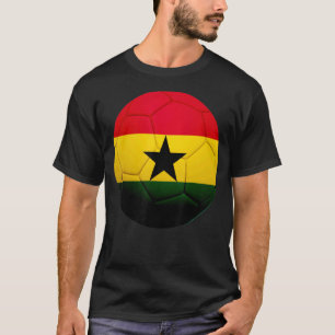 Ghana Soccer National  Ball Ghana Flag Football T-Shirt