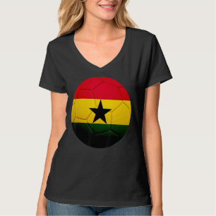 Ghana Soccer National Ball Ghana Flag Football T-Shirt
