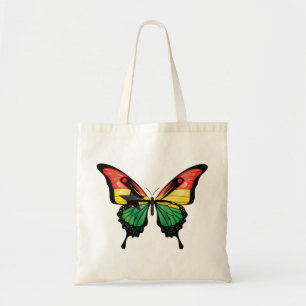 Ghana Swallowtail Butterfly Flag Sticker Tote Bag
