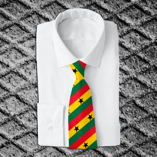 Ghana Ties, fashion Ghanaian Flag, business Tie