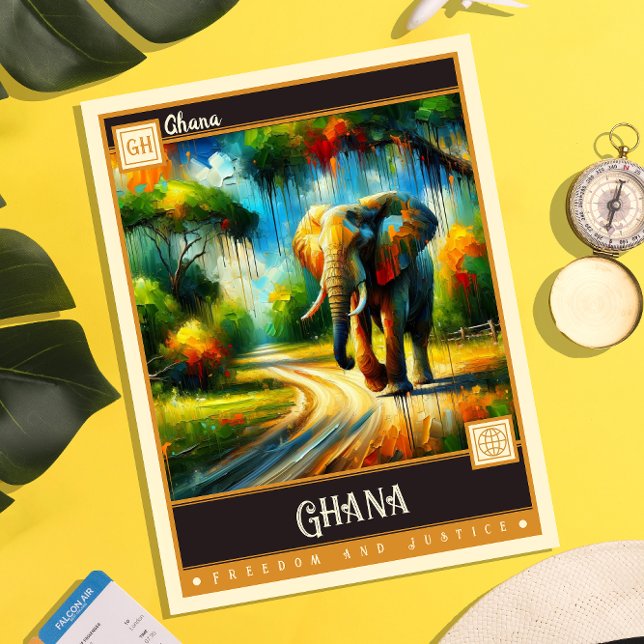 Ghana | Vintage Painting Postcard (Creator Uploaded)