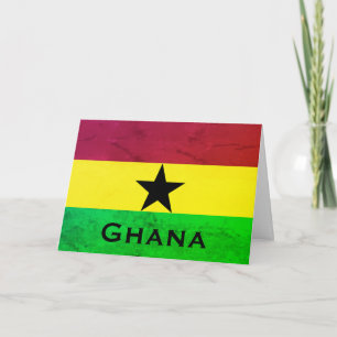 Ghana (West Africa) Flag Card