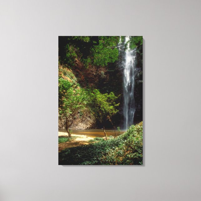 Ghana: Wli Falls, a.k.a. Agumatsa Falls (Volta Canvas Print (Front)