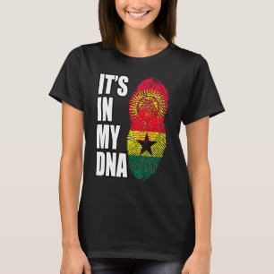 Ghanaian And Kyrgyzstani Mix Dna Heritage Flag T-Shirt
