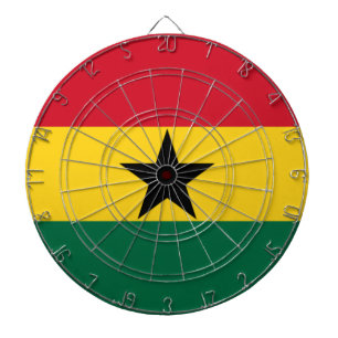 Ghanaian Flag Dartboard
