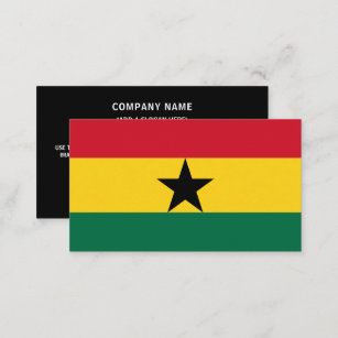 Ghanaian Flag, Flag of Ghana Business Card