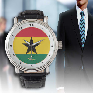 Ghanaian Flag & Ghana trendy fashion /design watch