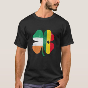 Ghanaian Irish Shamrock Ghana Ireland St. Patrick' T-Shirt