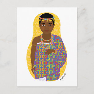 Ghanaian Matryoshka Postcard