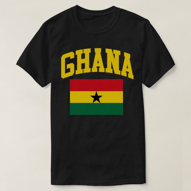 Ghanaian pride Ghana Flag T-Shirt (Design Front)