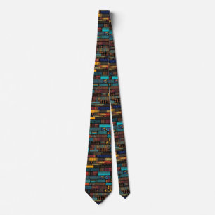 Ghanaian Style Kente Pattern Tie