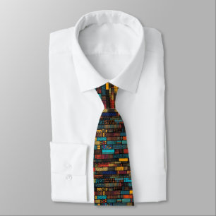 Ghanaian Style Kente Pattern Tie