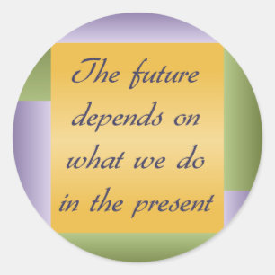 Ghandi inspirational quote Stickers