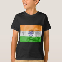 Ghandi on Indian Flag