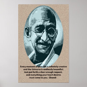 Ghandi quotation poster