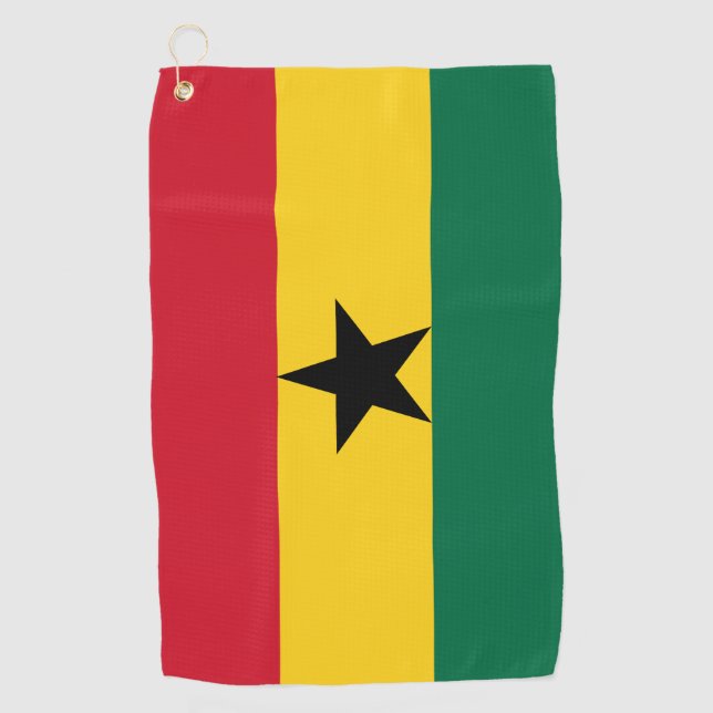 Ghanian Flag & Ghana golf holiday /sports Towel (Front)