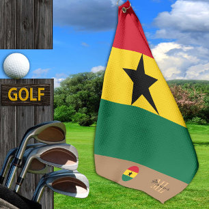 Ghanian flag, Ghana monogrammed /Africa golf towel